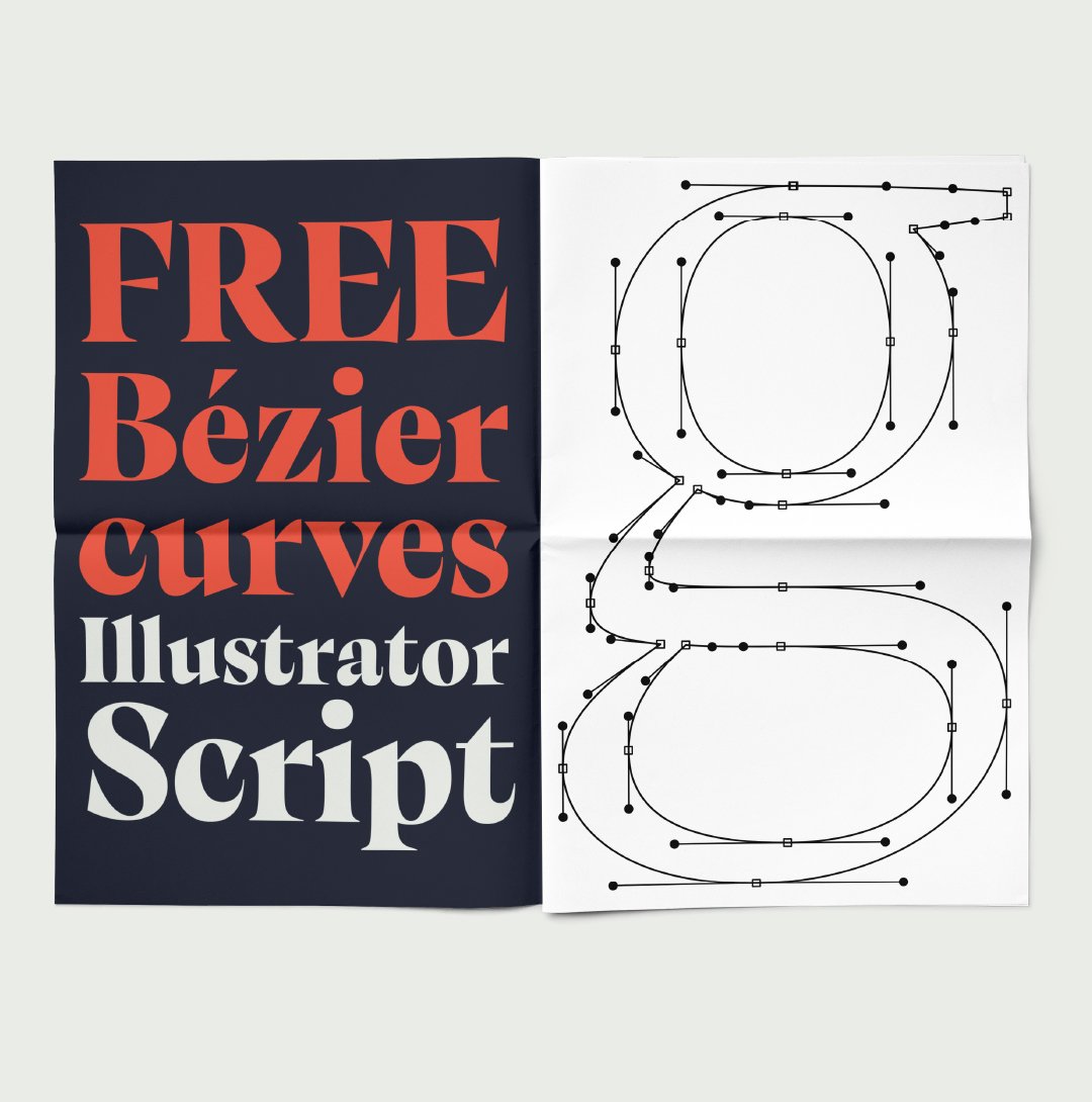Outline Bézier Curves + Free Illustrator Script